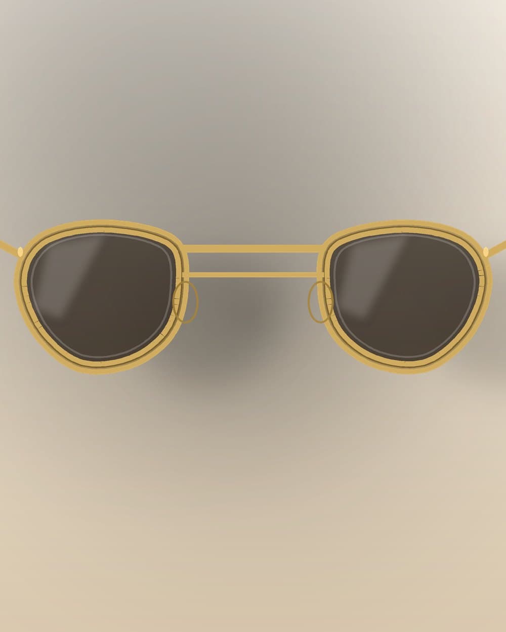 Cinema Aviator Sunglasses, front view