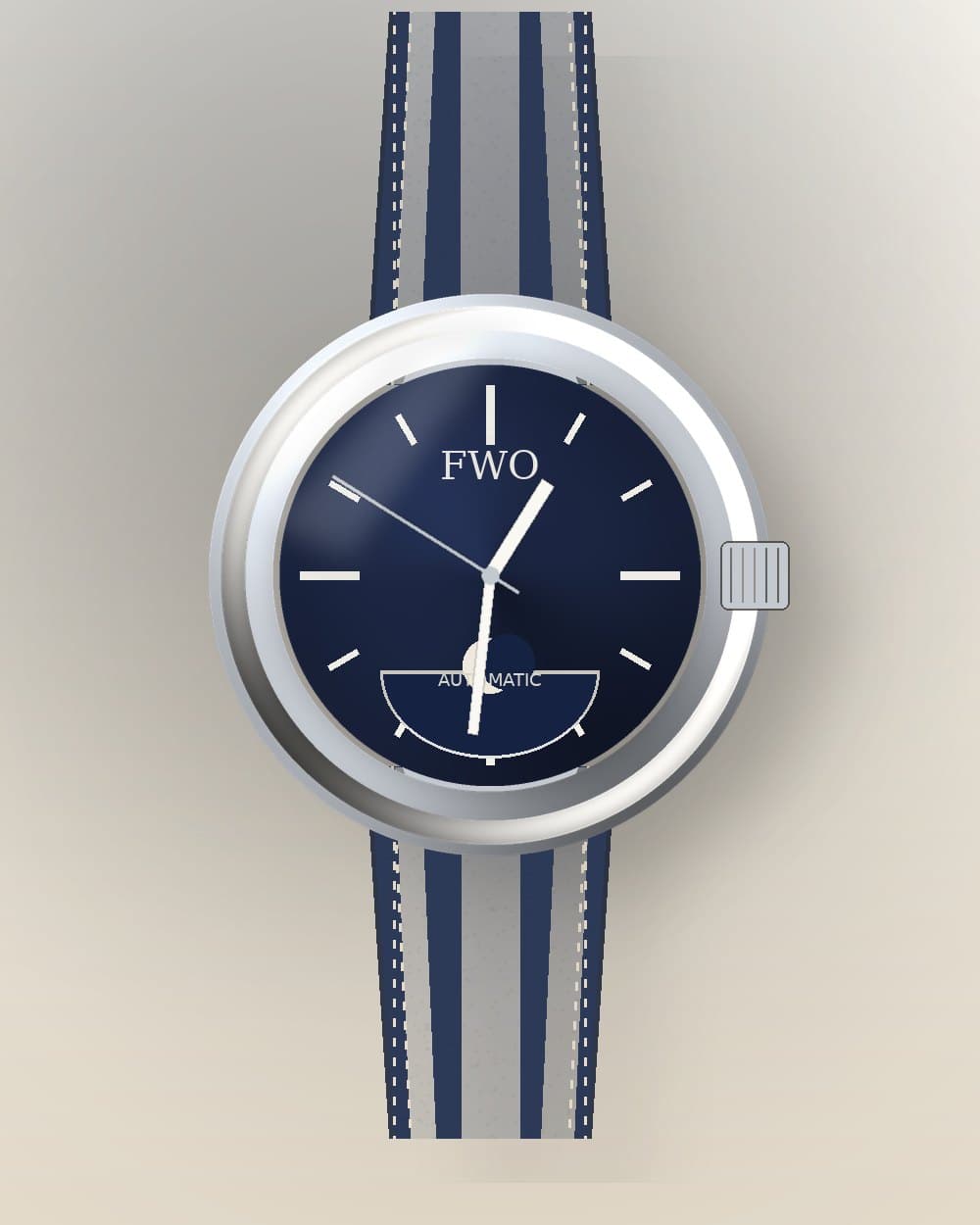 Luna Moonphase, front view