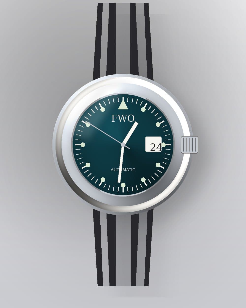 Meridian Dive GMT, front view